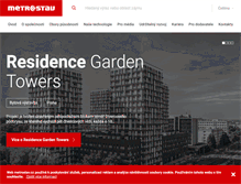 Tablet Screenshot of metrostav.cz